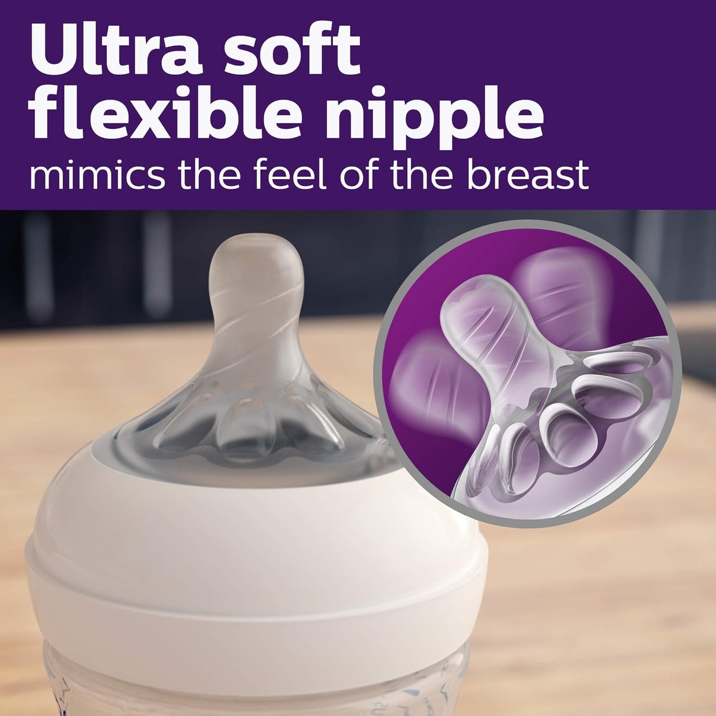 Natural Range Glass Baby Bottle, Clear, 120 ml