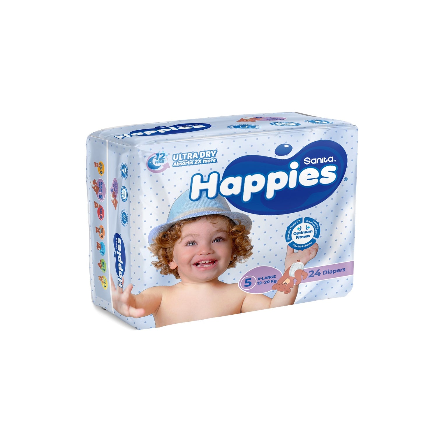Happies 12-20 kg 24 diapers
