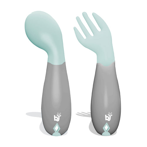 BabyJem Angled Spoon Fork Set 6m+