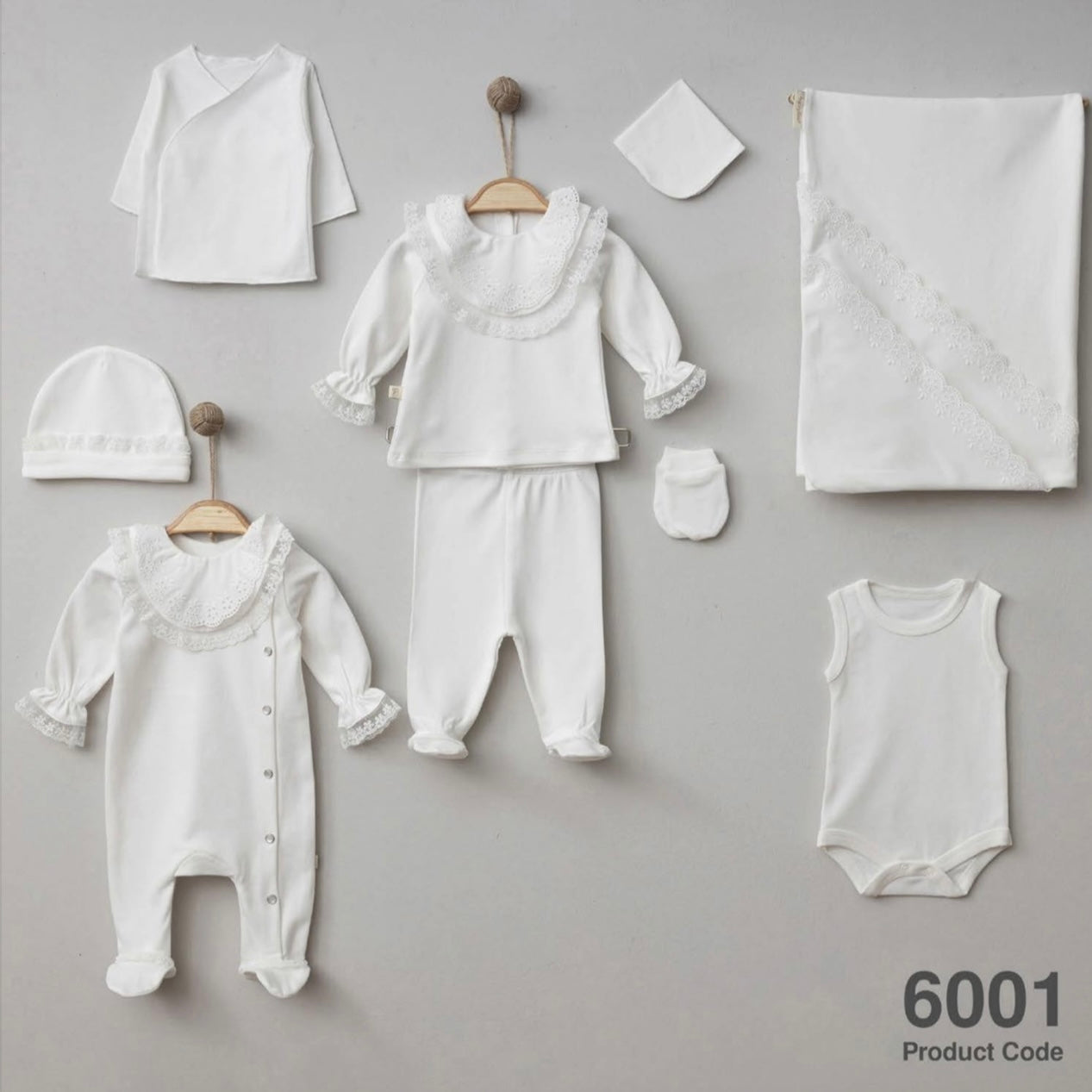 Baby Girl 10 pieces 100% Cotton Set
