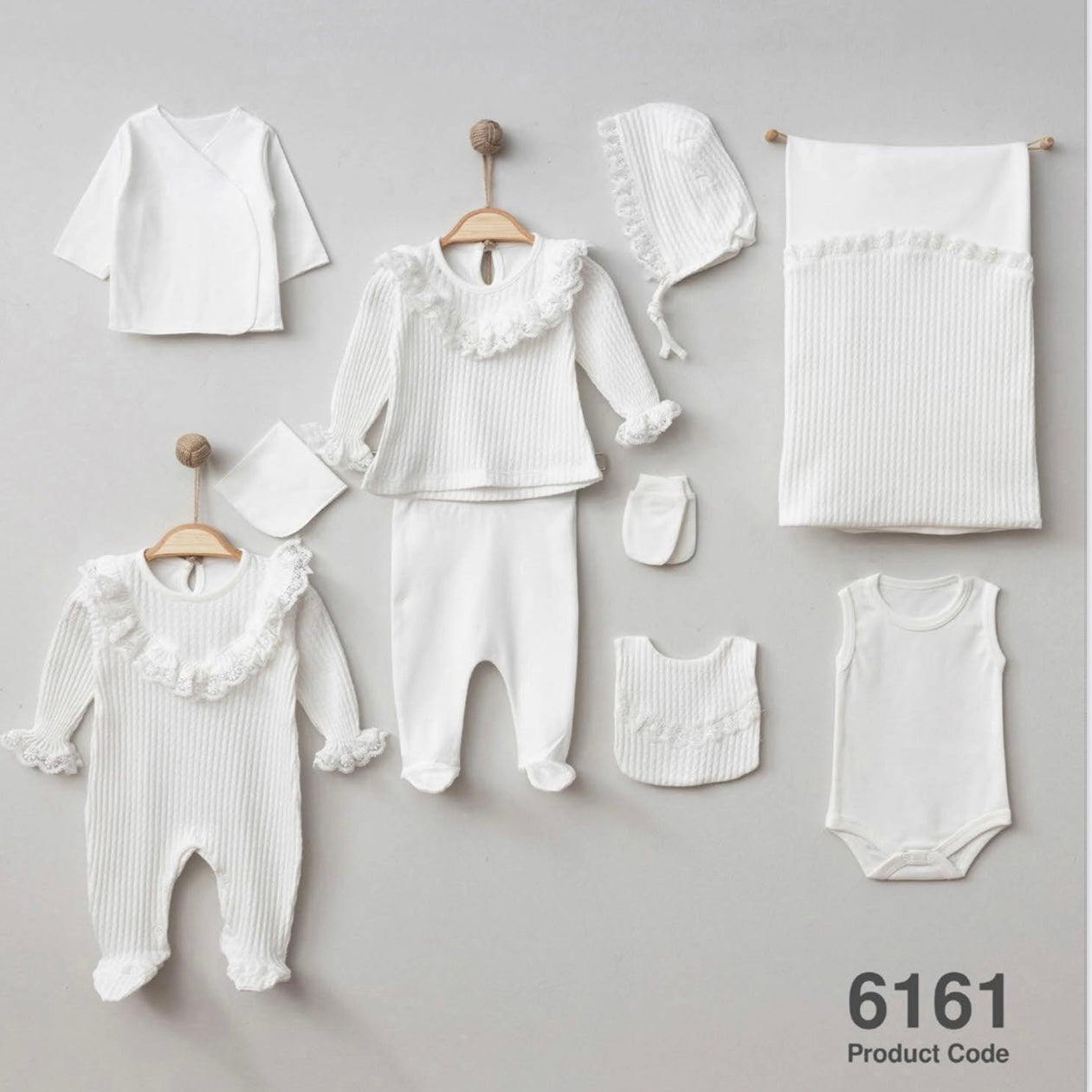 Baby Girl 10 pieces 100% Cotton Set