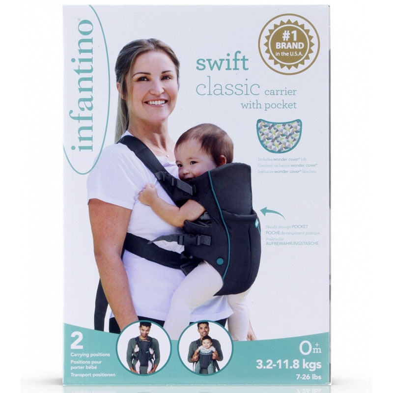 Infantino swift classic carrier with pocket