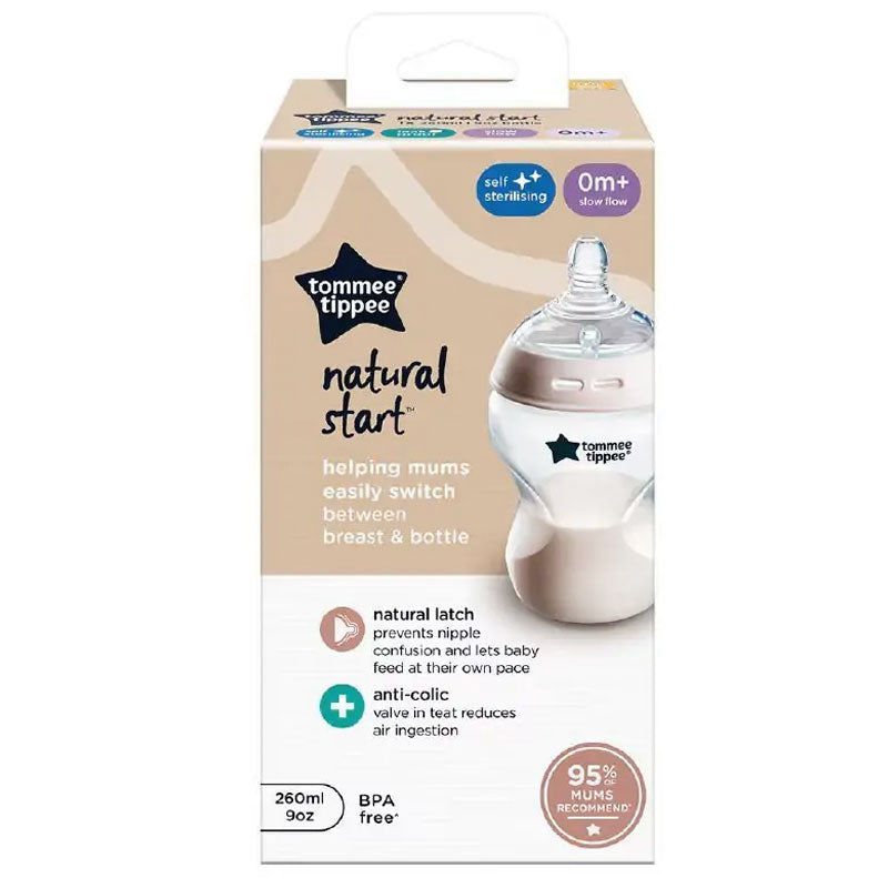 Tommee Tippee natural start slow flow helping mums easily switch between breast and bottle 0m+