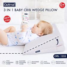 Optimal 3 in 1 Baby Crib Wedge Pillow