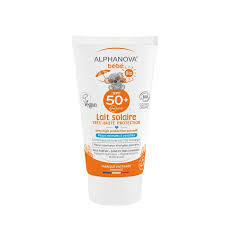 Alphanova Certified organic baby sunscreen SPF 50+ hypoallergenic