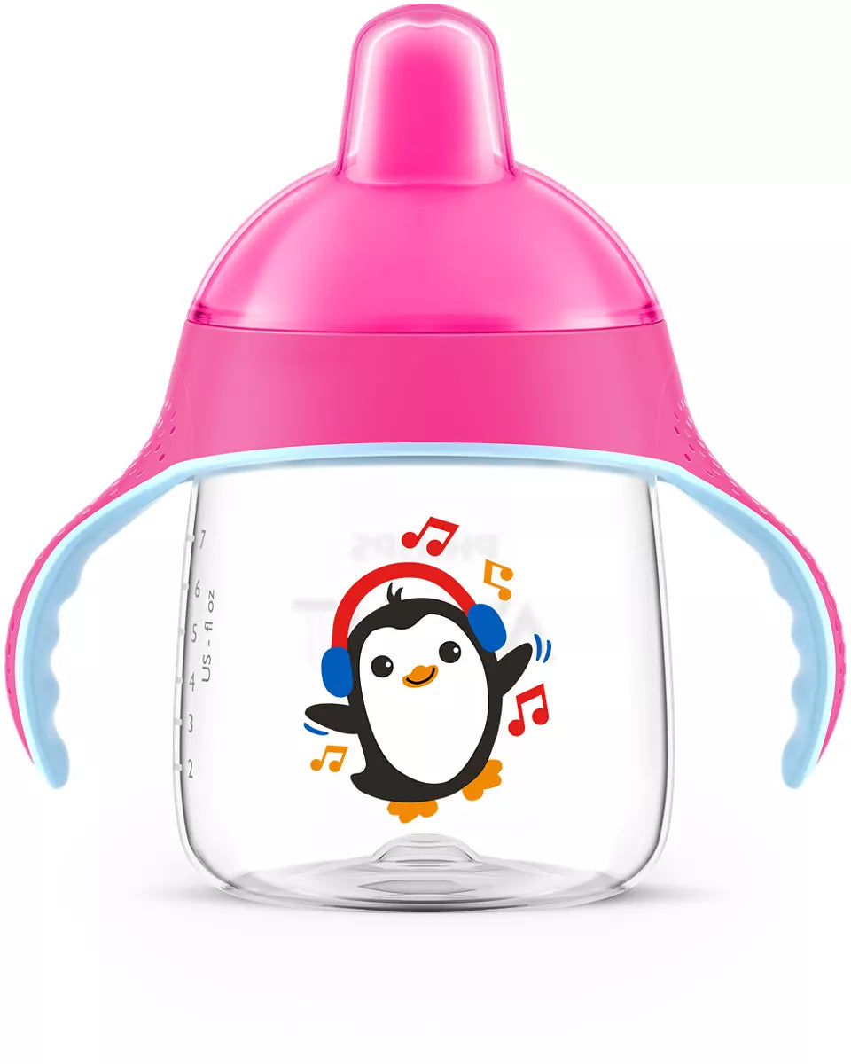 Spout Cup No Drip cup 12m + Pink