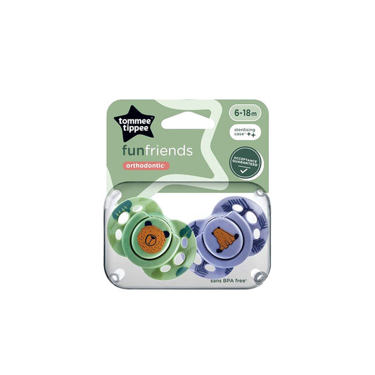 Tommee Tippee Fun Friends Orthodontic Pacifier  6-18m