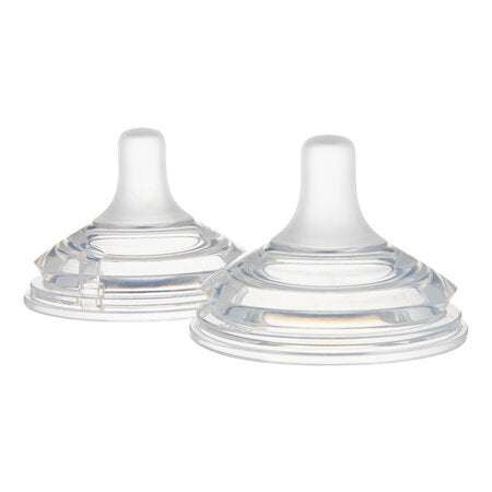 Canpol Babies Anti-Colic Dual-Zone Teat Natural Shape 3m+ 2 pcs