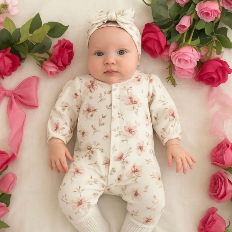 Baby girl overall+headband