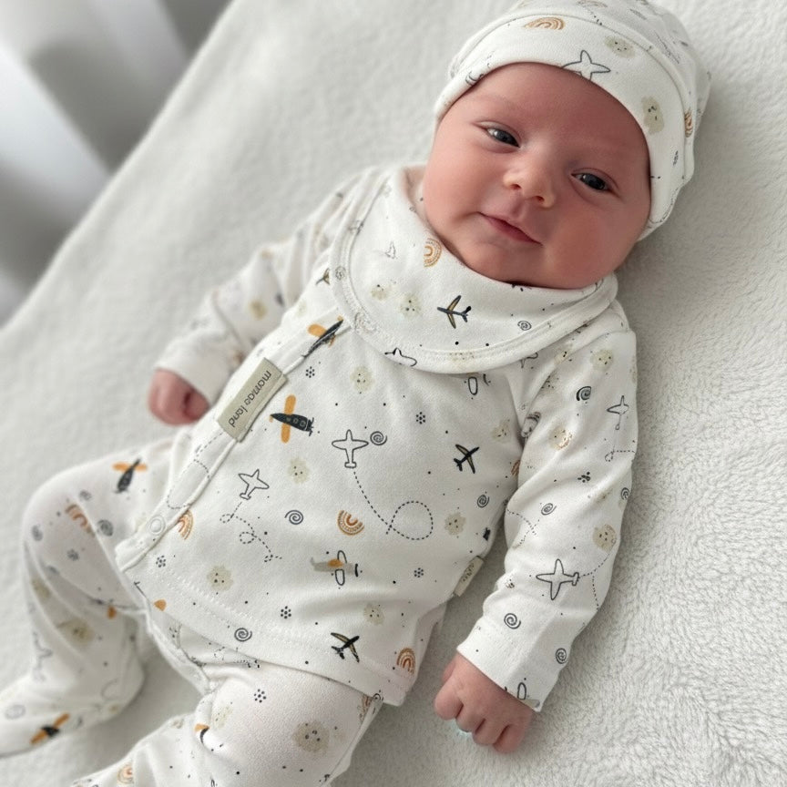 Baby 4 Pieces 100% Cotton Set