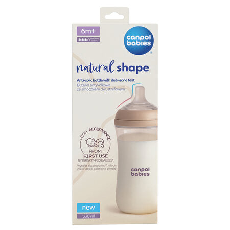Canpol Babies Natural Shape Bottle Teat 6m+ 330 ml