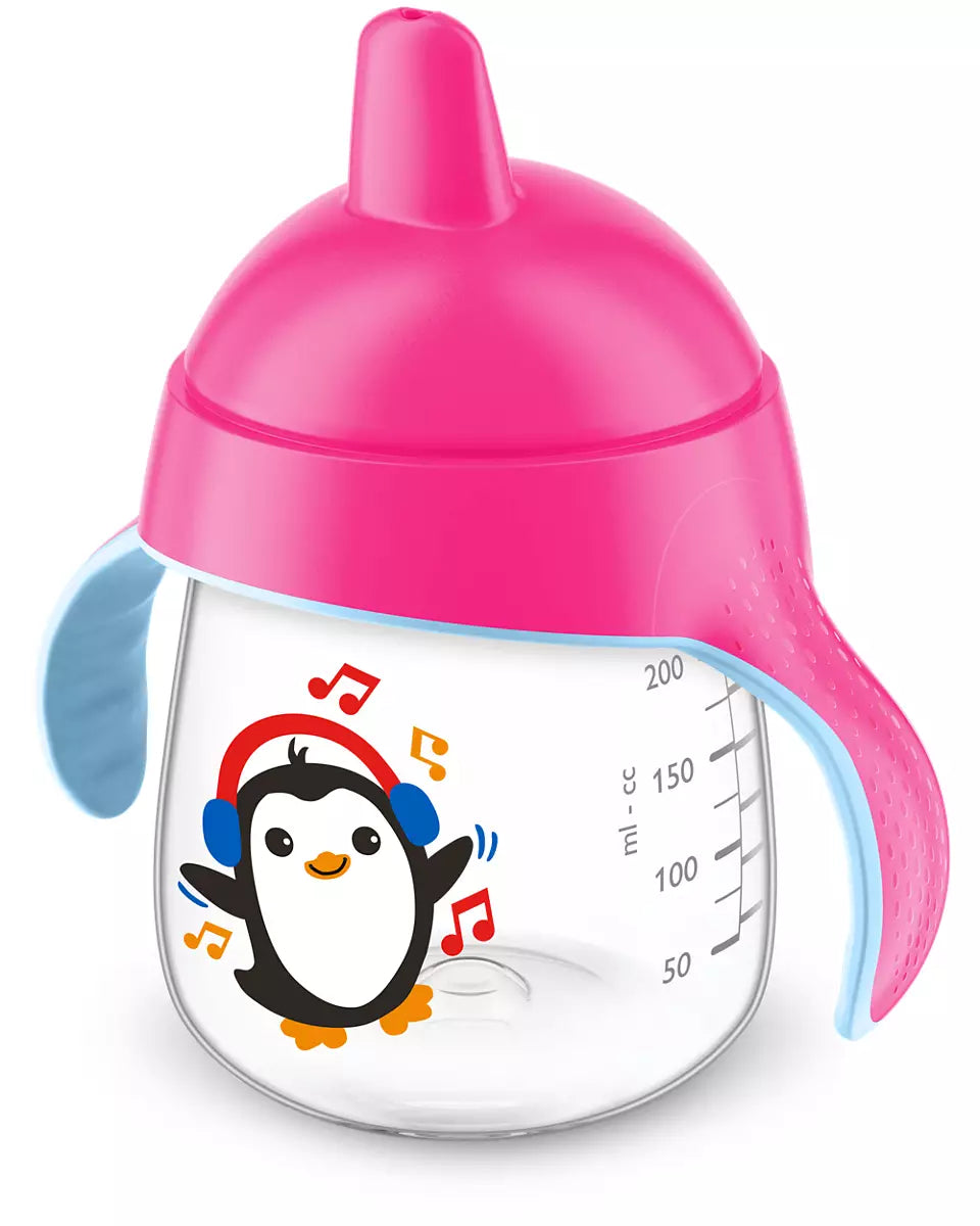 Spout Cup No Drip cup 12m + Pink