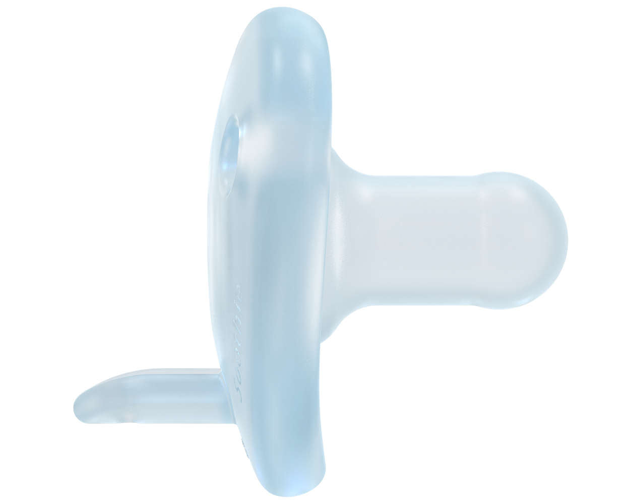 2 Curved soothie mix 0-6 m+  Blue