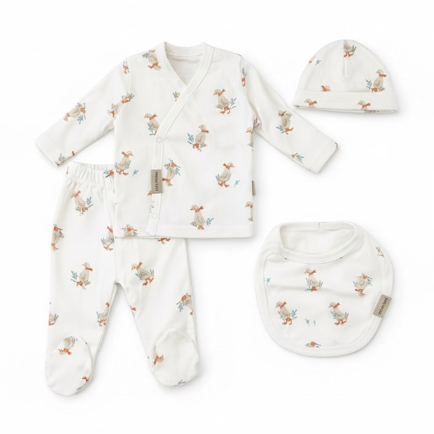 Baby 4 pieces 100% Cotton Set