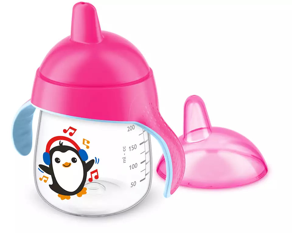 Spout Cup No Drip cup 12m + Pink