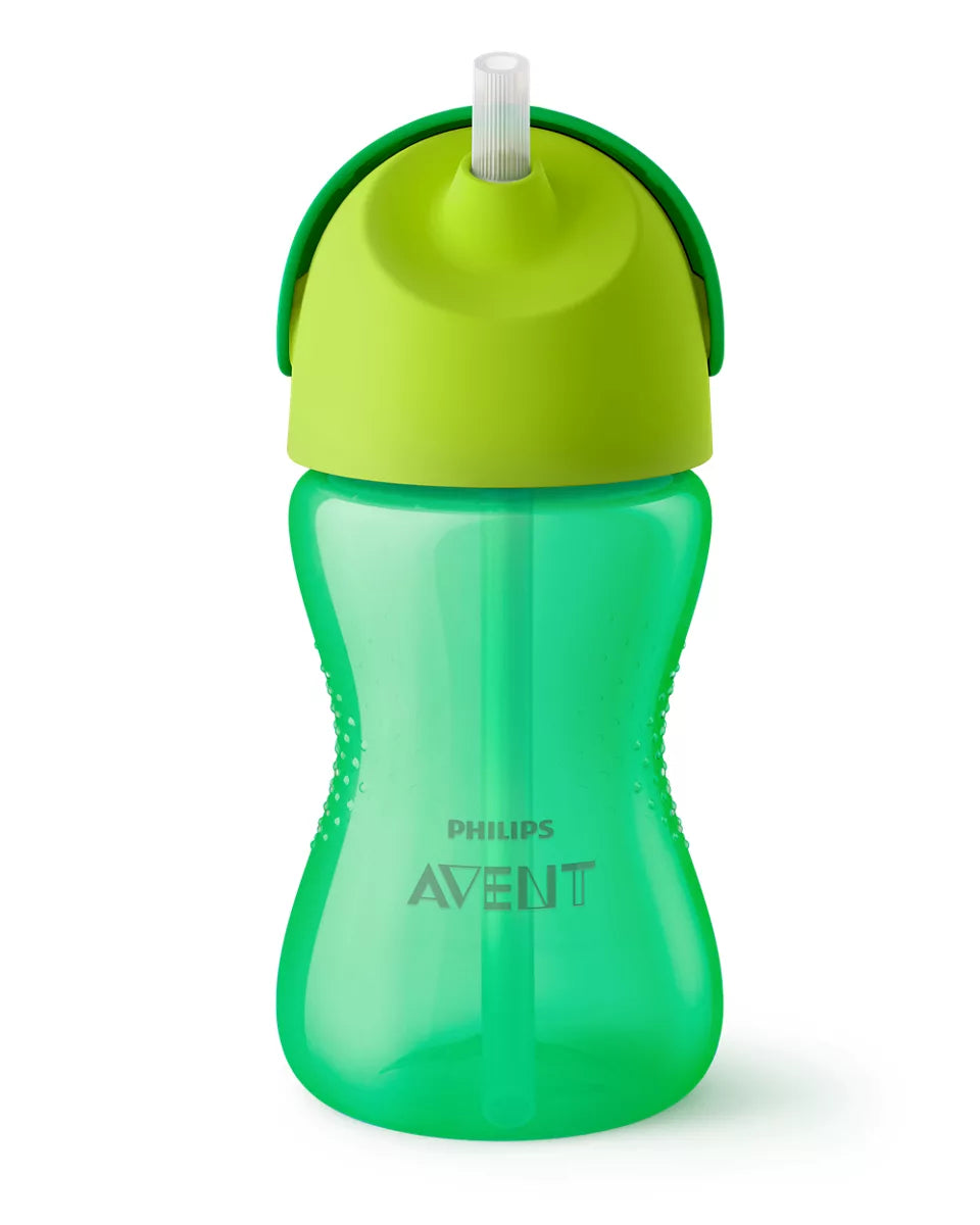 Straw Cups 300 ml 12m + Green