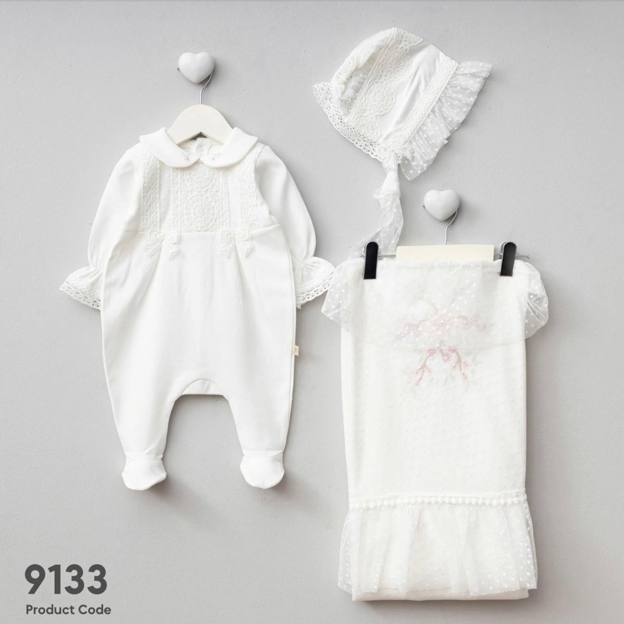 Baby Girl 100% cotton 4 pieces set.
