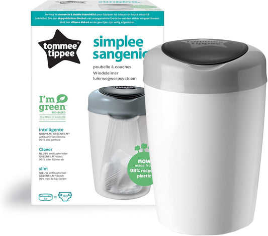 Tommee Tippee Simplee Sangenic Nappy Disposal Bin (Grey)