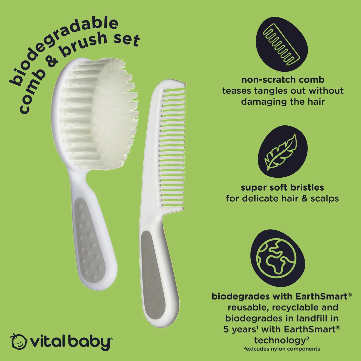 vital baby brush and comb 0m+