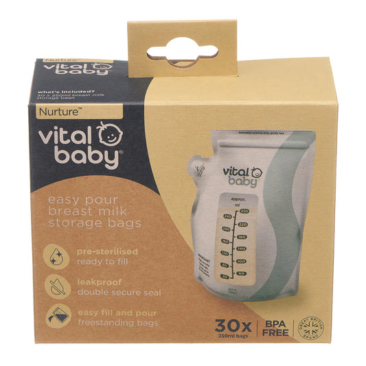 Vital baby easy pour milk storage bags