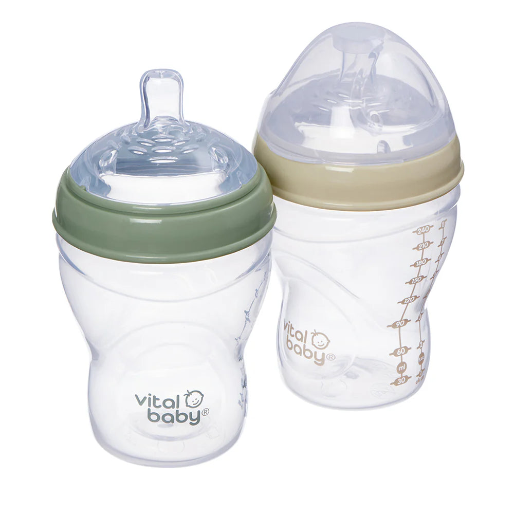 Vital baby breast like bottles 2x