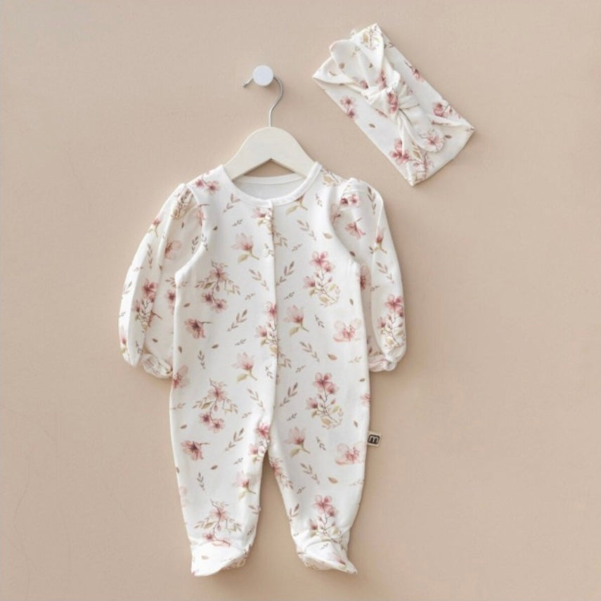 Baby girl overall+headband