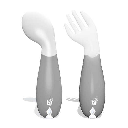 BabyJem Angled Spoon Fork Set 6m+