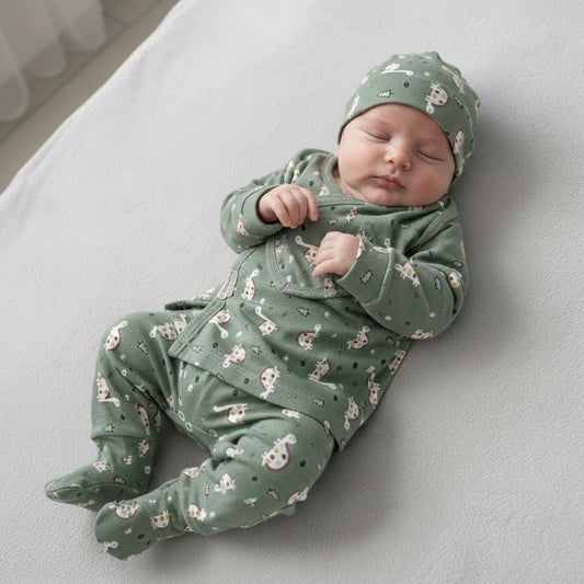 Baby 4 Pieces 100% Cotton Set