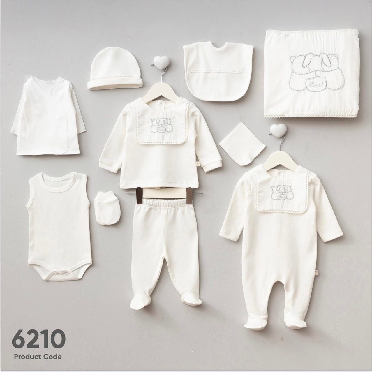 Baby Boy 10 pieces 100% cotton Set