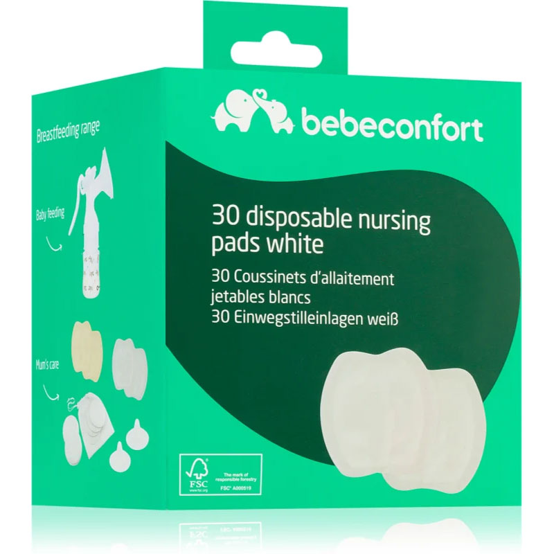 Bebe Confort 30x Disposable Nursing Maternity Breast Pads White