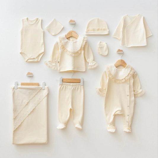 Baby Girl 10 pieces 100% Cotton set