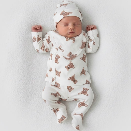 Baby 4 pieces 100% Cotton Set