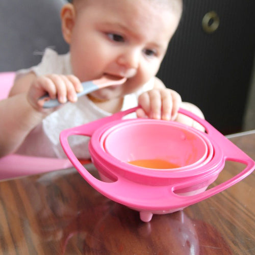 360° rotating non-spill bowl