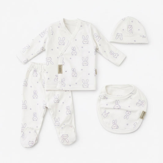 Baby 4 pieces 100% Cotton Set