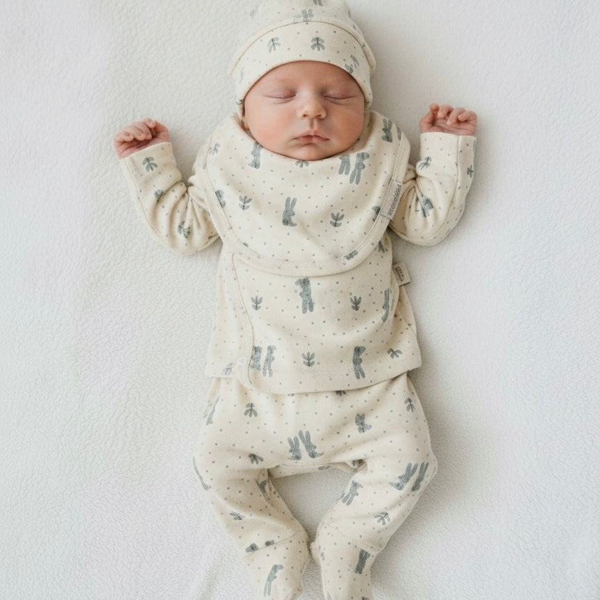 Baby 4 pieces 100% Cotton Set
