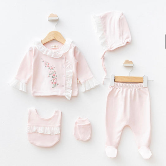 Baby Girl 5 pieces Cotton Set