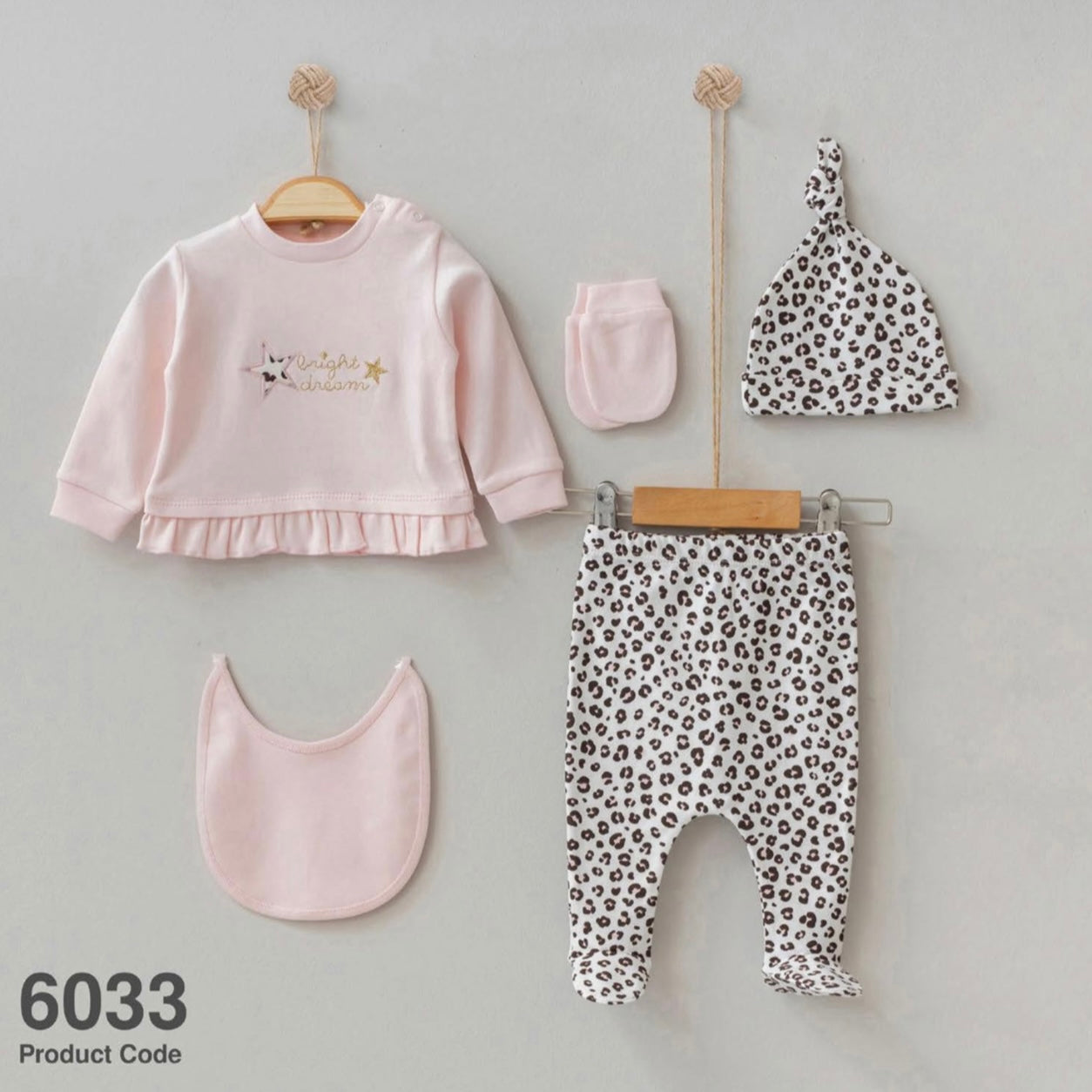 Baby Girl 5 pieces 100% Cotton Set