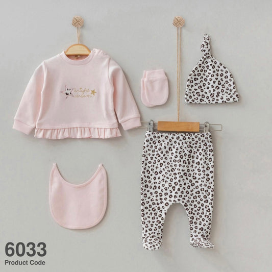 Baby Girl 5 pieces 100% Cotton Set