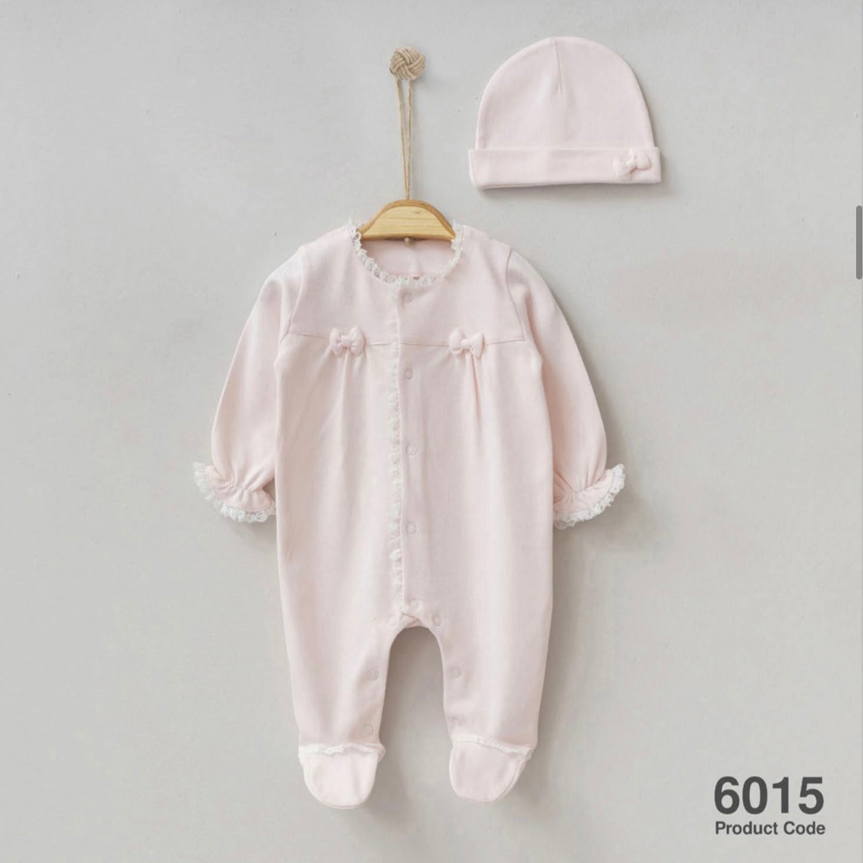 Baby Girl 100% Cotton Overall+Hat
