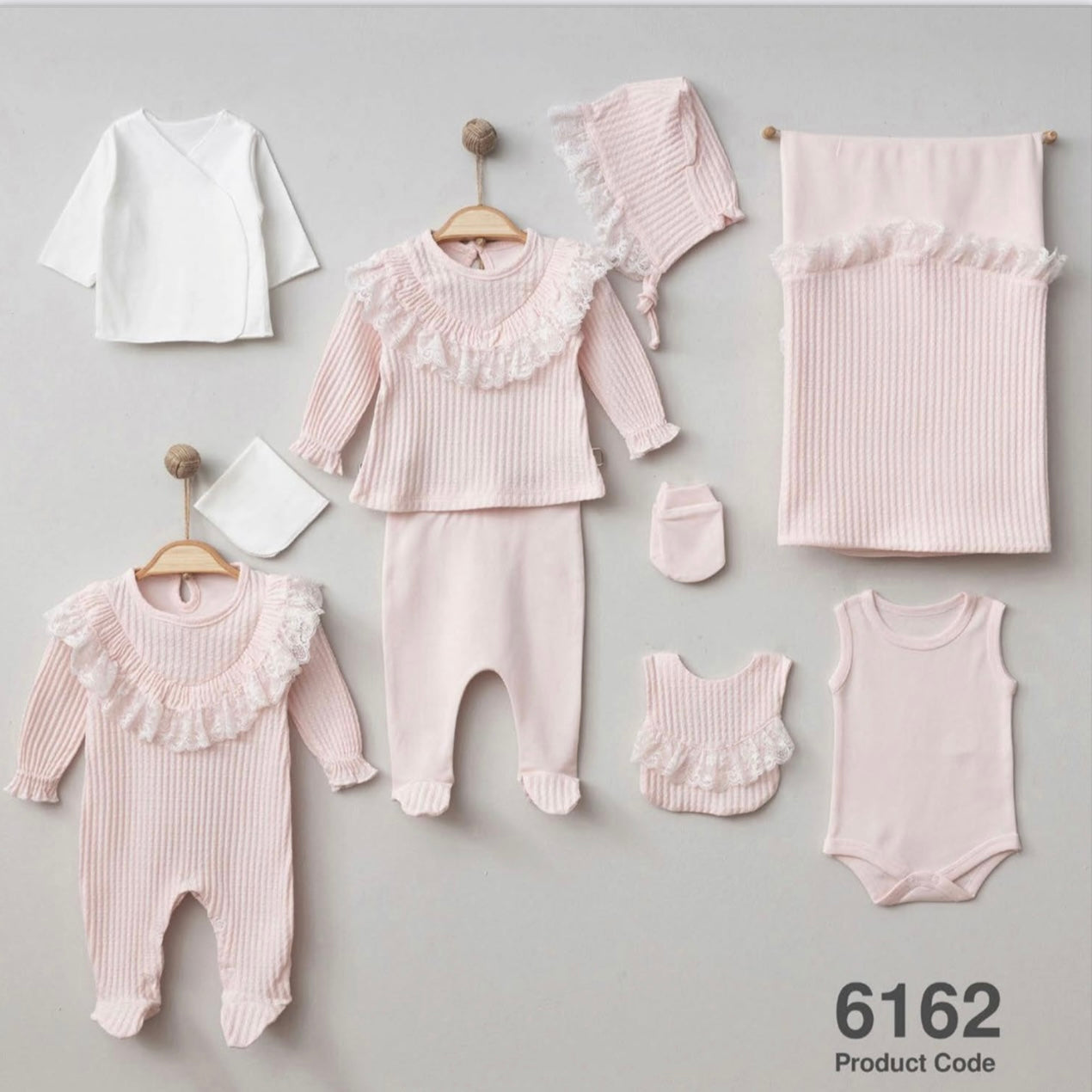 Baby Girl 10 pieces 100% Cotton Set