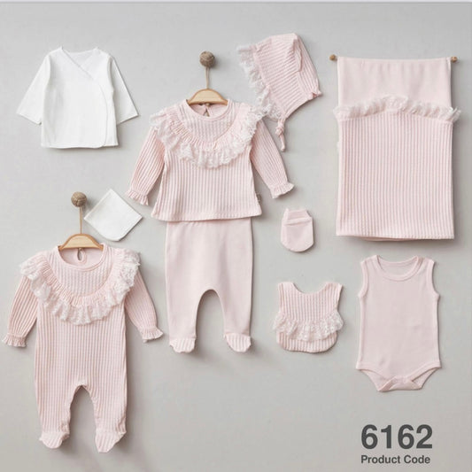Baby Girl 10 pieces 100% Cotton Set