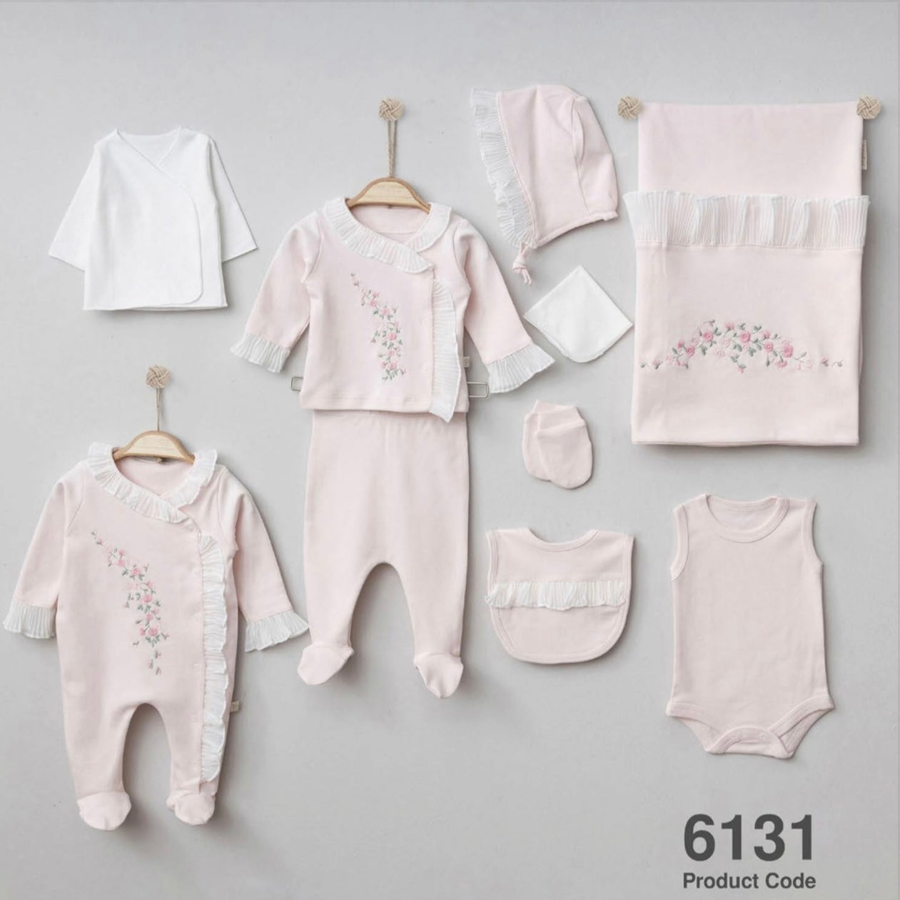 Baby Girl 10 pieces 100% Cotton  Set