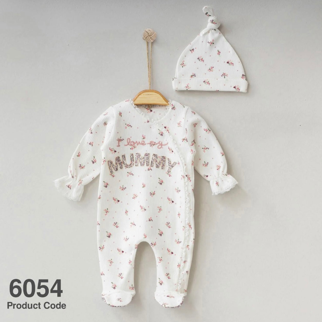 Baby Girl 100% Cotton Overall +Hat