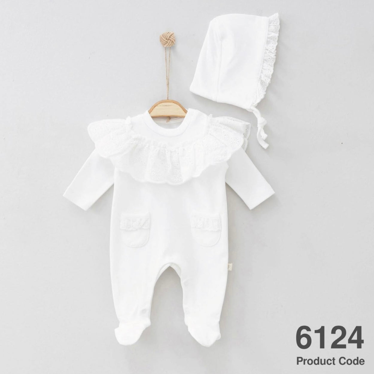 Baby Girl 100% Cotton Overall+Hat