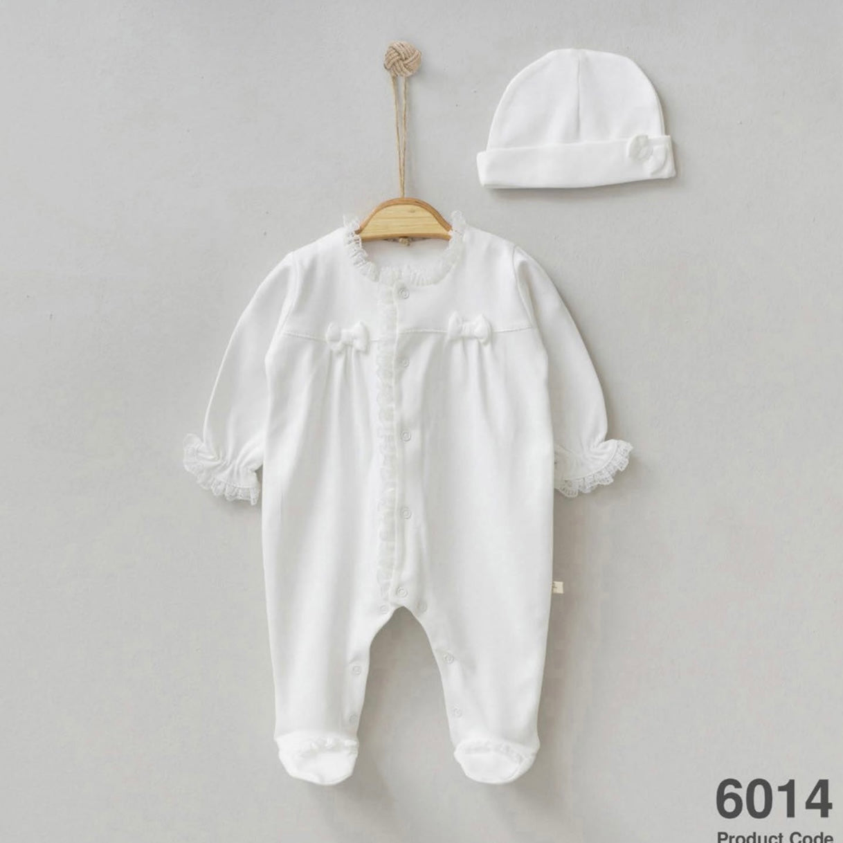 Baby Girl 100% Cotton Overall+Hat