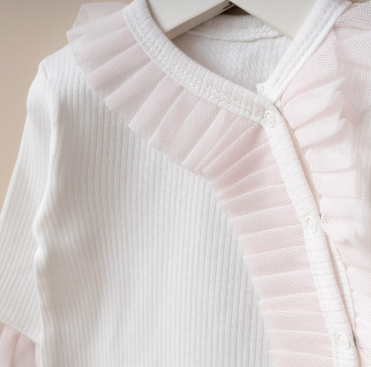 Baby Girl overall set with ruffles