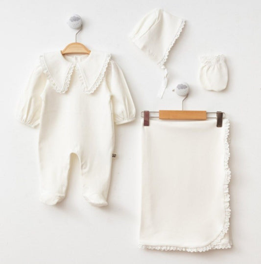 Baby girl 100% cotton 4 pieces  set