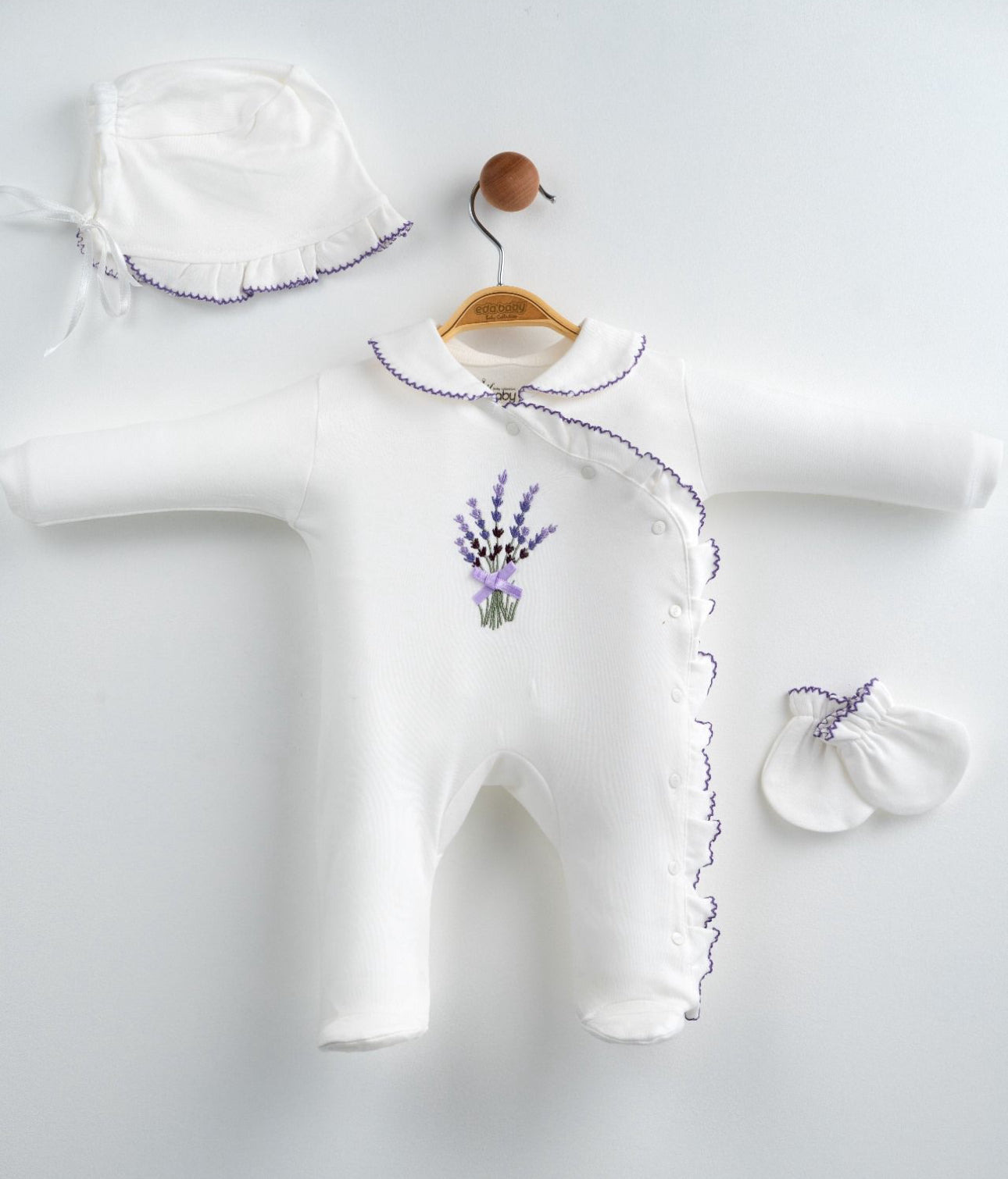 Baby Girl 100% cotton 3 pieces set.