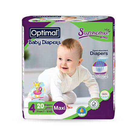 Baby Diapers 4 (7-18 Kg)-20 Pcs Maxi