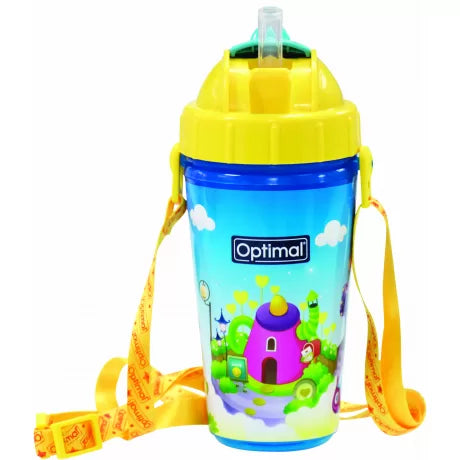 Silicone Straw Cup Blue